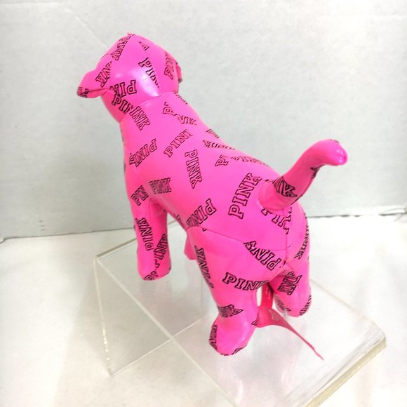 Victoria Secrets Pink Stuffed Plush Vinyl Dog 2015 - Picture 6 of 11